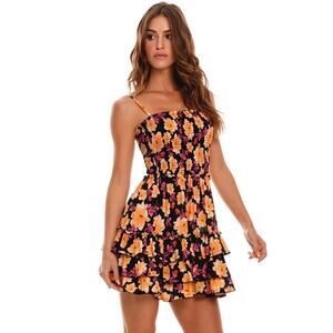 Agua Bendita Short Dress Alamy Dawn Floral Size M NWT